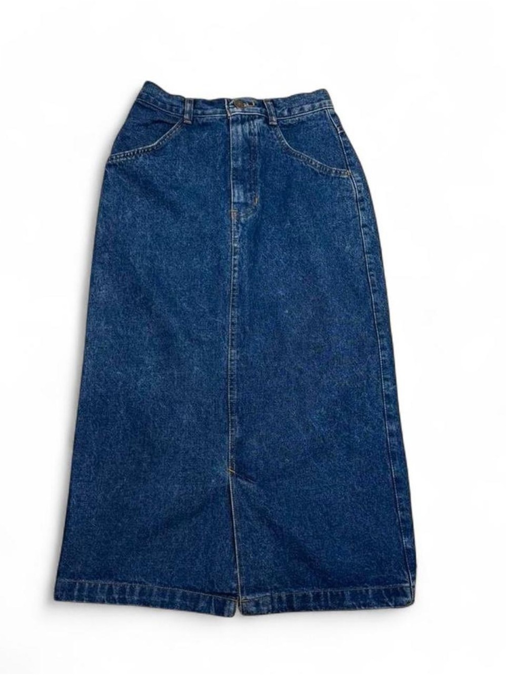 Vintage the Gap High-Waist Dark Blue Denim Maxi Skirt size 7/8